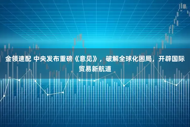 金领速配 中央发布重磅《意见》，破解全球化困局，开辟国际贸易新航道