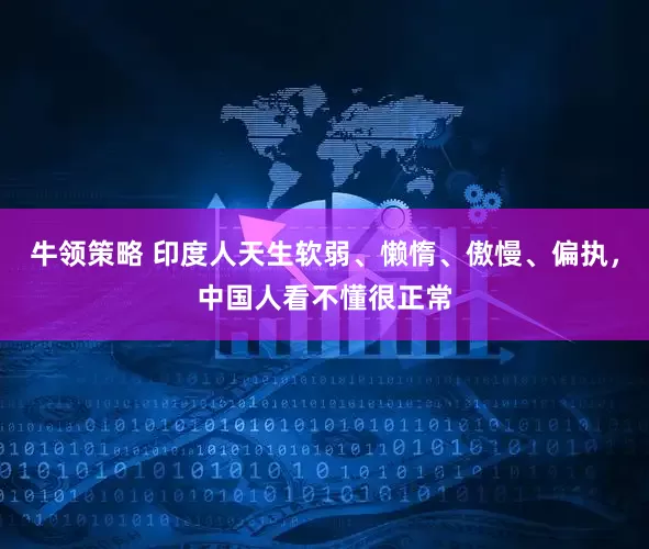 牛领策略 印度人天生软弱、懒惰、傲慢、偏执,中国人看不懂很正常